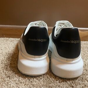 Alexander McQUEEN White and Black Oversized Sole Sneakers